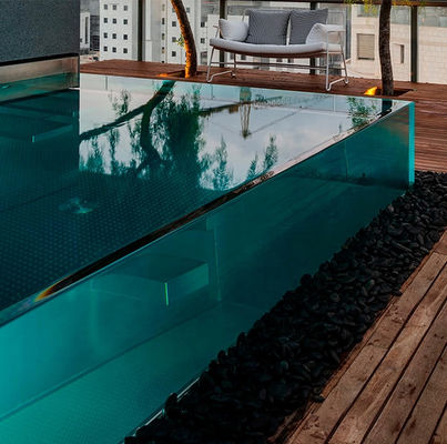 Alta dureza superficial Moldeado de acrílico transparente a medida para tablas de piscina