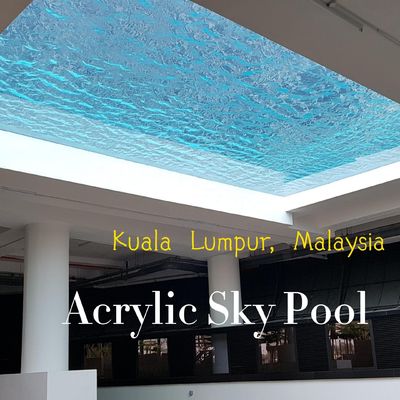 Alta dureza superficial Moldeado de acrílico transparente a medida para tablas de piscina