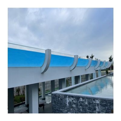 Alta dureza superficial Moldeado de acrílico transparente a medida para tablas de piscina