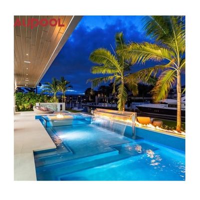 Panel de acrílico fundido estilo 8M Larga piscina subterránea piscina portátil grande sin fin