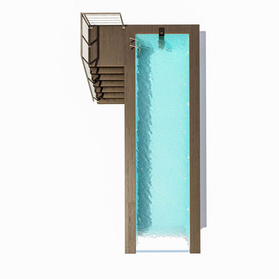 2080 Piscina de fibra de vidrio acrílico transparente y fácil de instalar