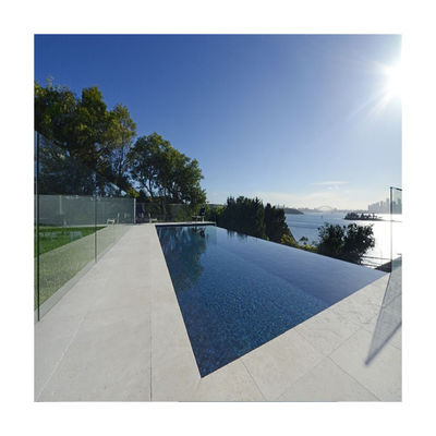 Piscina acrílica AUPOOL Jardín patio trasero Spa de natación larga sin fin con cubierta y calefacción