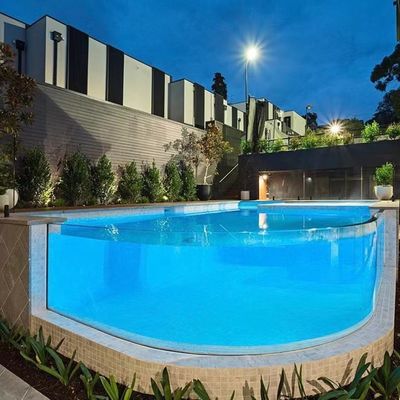 AUPOOL CE aprobado Gran piscina exterior de acrílico PMMA con accesorios de bomba de aire
