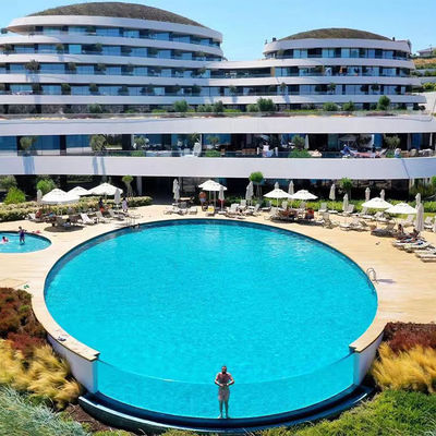 AUPOOL CE aprobado Gran piscina exterior de acrílico PMMA con accesorios de bomba de aire