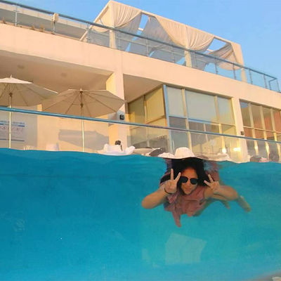 AUPOOL CE aprobado Gran piscina exterior de acrílico PMMA con accesorios de bomba de aire