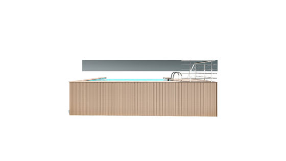 Hotel piscina AUPOOL infinito infinito de vidrio acrílico transparente piscina modular 30