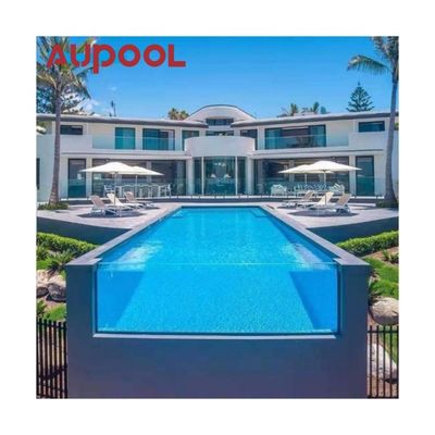 Piscina de acrílico transparente para alta transmisión de luz 92,5% y grosor de 30-950 mm