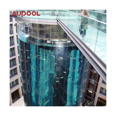 Piscina de acrílico transparente para alta transmisión de luz 92,5% y grosor de 30-950 mm