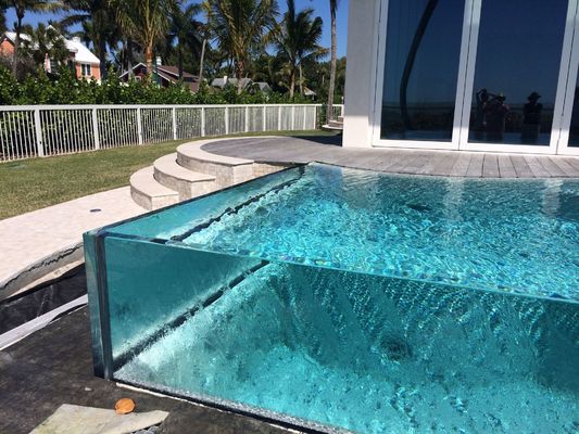 Hojas de piscina acrílicas de alta transparencia para diseño de piscinas personalizado dentro de AUPOOL