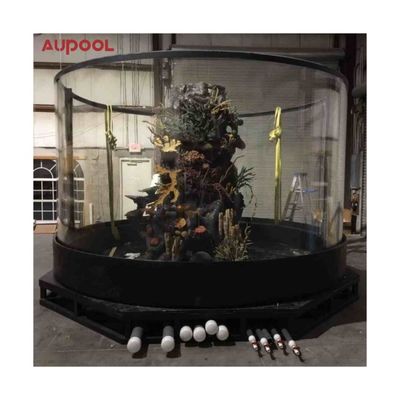 espesor personalizado vidrio de plástico acrílico transparente piscina piscina de vidrio acrílico piscina para agua clara