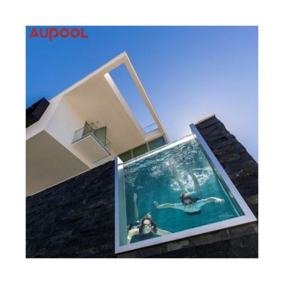 espesor personalizado vidrio de plástico acrílico transparente piscina piscina de vidrio acrílico piscina para agua clara