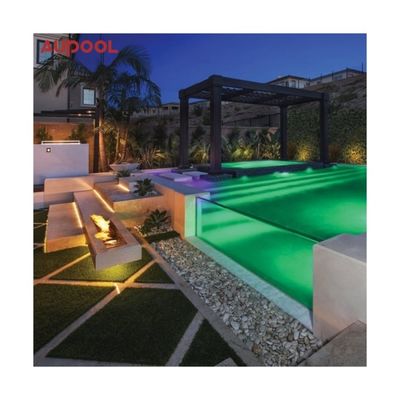 espesor personalizado vidrio de plástico acrílico transparente piscina piscina de vidrio acrílico piscina para agua clara