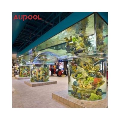 Ventaja favorable Piscina de vidrio acrílico transparente superior para jardín de villa privada