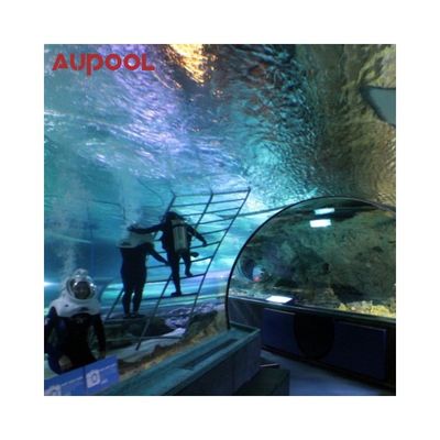 Ventaja favorable Piscina de vidrio acrílico transparente superior para jardín de villa privada