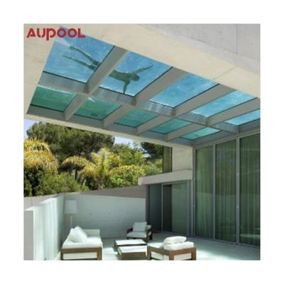La demanda del cliente de la piscina personalizada sobre el suelo con fibra de vidrio de plástico acrílico
