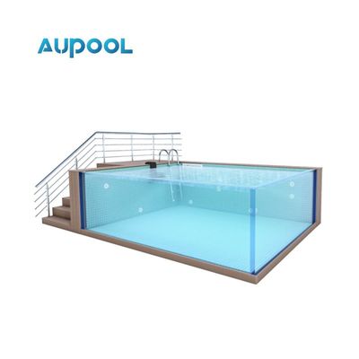 Rise Interior Fibra de vidrio Spa portátil y piscina con paneles de material de polímero