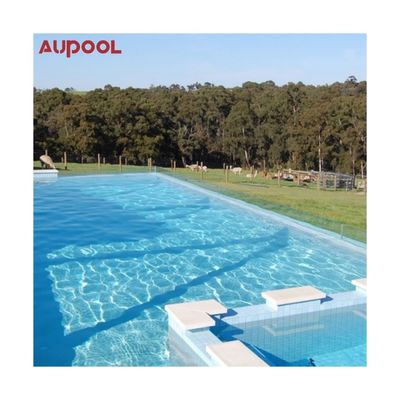 La demanda del cliente de la piscina personalizada sobre el suelo con fibra de vidrio de plástico acrílico
