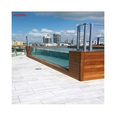 Ventana de piscina acrílica personalizada con alta transmisión de luz 93% y bomba de aire