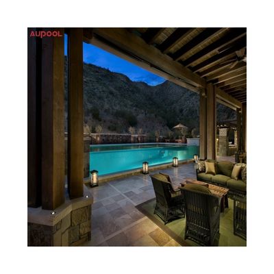 Ventana de piscina acrílica personalizada con alta transmisión de luz 93% y bomba de aire