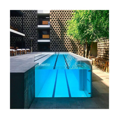 Material de acrílico de hoja de lucita hecha de ventana Piscina para patio trasero sobre el suelo