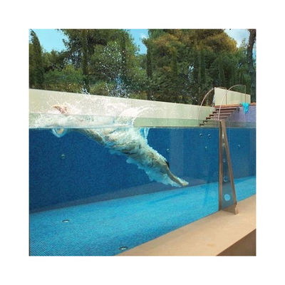 Material de acrílico de hoja de lucita hecha de ventana Piscina para patio trasero sobre el suelo