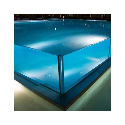 Diseño de la piscina al aire libre con Aupool Suspendido 90 mm y 100 mm de espesor Panel de acrílico
