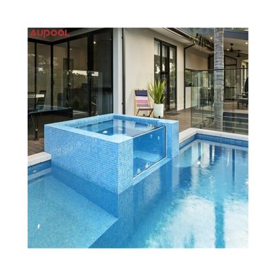 Piscina de contenedores personalizada con casa de ducha de ventana y spa alta transmisión de luz 93%