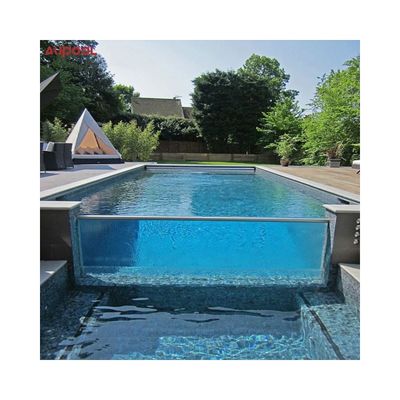 Lámina de buceo de vidrio plexiglás fundido de ventana acrílica clara para mini piscina de AUPOOL