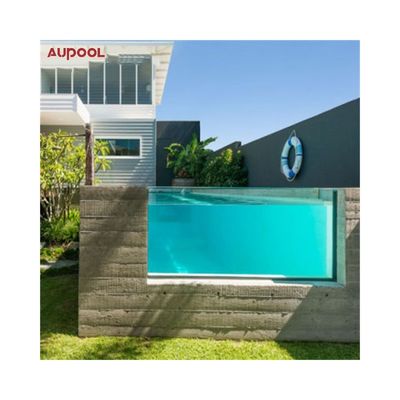 Lámina de buceo de vidrio plexiglás fundido de ventana acrílica clara para mini piscina de AUPOOL