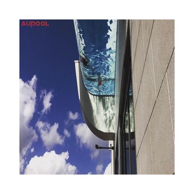 Lámina de buceo de vidrio plexiglás fundido de ventana acrílica clara para mini piscina de AUPOOL