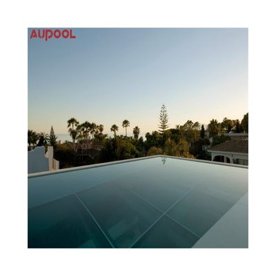 Lámina de buceo de vidrio plexiglás fundido de ventana acrílica clara para mini piscina de AUPOOL