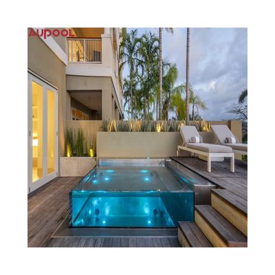 Mejore su espacio exterior con AUPOOL High Fashion Clear Thick Acrylic Swimming Pool