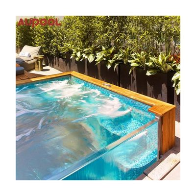 Mejore su espacio exterior con AUPOOL High Fashion Clear Thick Acrylic Swimming Pool