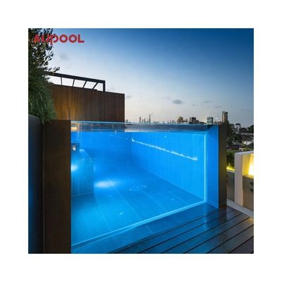 Accesorios de la bomba de aire de la piscina de la villa 50mm 80mm grueso panel de vidrio acrílico de hoja de vidrio transparente