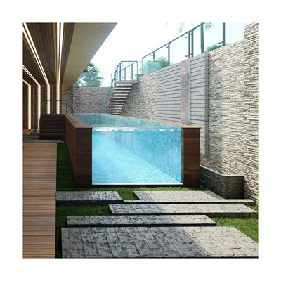 Paneles de vidrio de piscina con alta transmisión de luz para seguridad en el suelo al aire libre