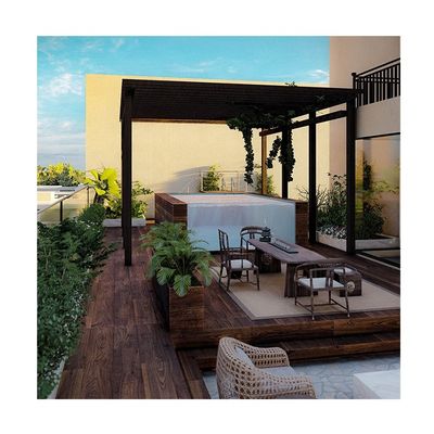 Deportes familiares Piscina sobre el suelo con ventana de paneles acrílicos y construcción de acero inoxidable