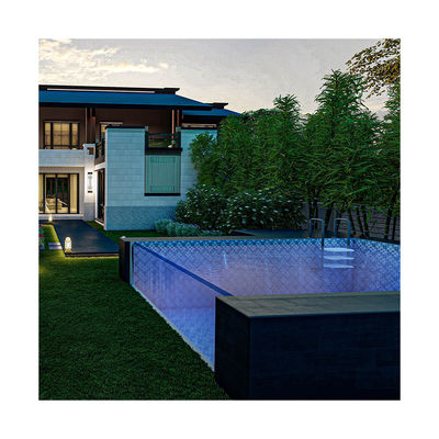 Temporada de natación en familia Esenciales Personalizaciones Transparente Plexiglás Acrílico Hoja de Natación Piscina con bomba de aire