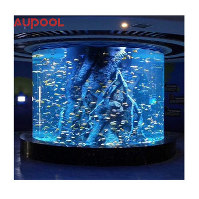 Piscina de acrílico de fibra de vidrio para la demanda del cliente y paneles de vidrio exterior transparentes