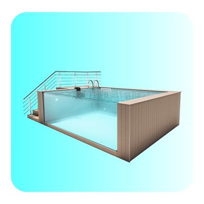 Piscina de contenedores con alta transmisión de luz 92,5% clara / transparente