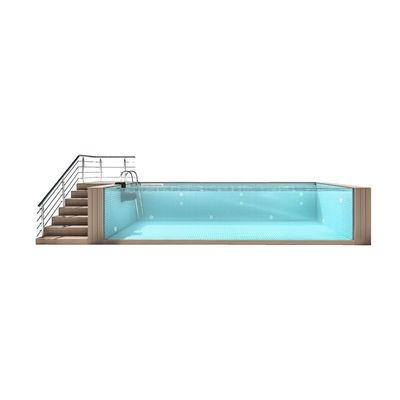 Piscina de contenedores con alta transmisión de luz 92,5% clara / transparente