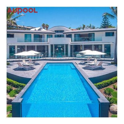 Casas prefabricadas Contenedor de envío limpio Piscina con marco de estructura de acero de 40 pies