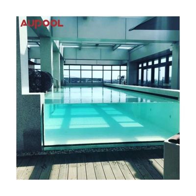 Lámina de vidrio acrílico personalizado para piscinas familiares en el patio de recreo