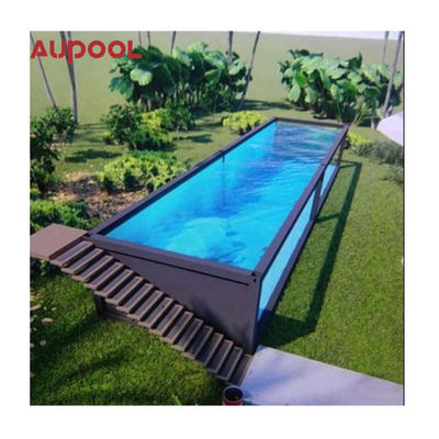 Piscina sin tuberías de pared colgada de filtro de fibra de vidrio acrílico para una fácil instalación