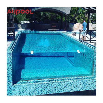 Piscina de acrílico transparente sin filtro montado en la pared Piscinas de jardín personalizadas