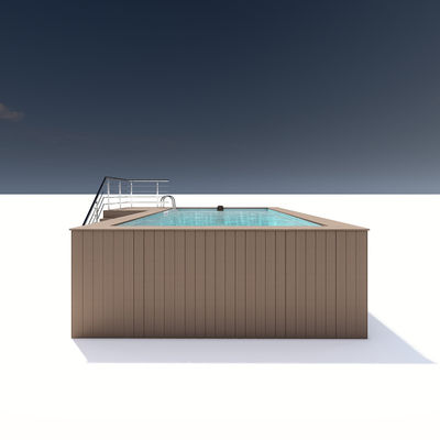 Acrílico de madera de cartón de plástico color piscina privada de lujo para relajación al aire libre