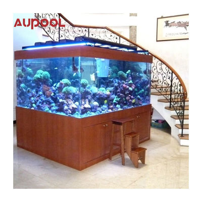 Pared de acrílico transparente para piscina acuario paisaje de jardín de espesor de 100 mm personalizado