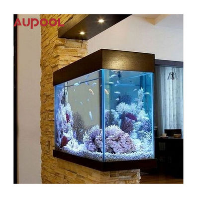 Pared de piscina de acrílico completo duradero Personalizable Transparente y para piscina al aire libre