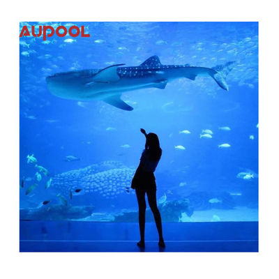 Pared de piscina de acrílico completo duradero Personalizable Transparente y para piscina al aire libre
