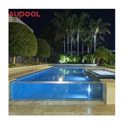 Pared de piscina de acrílico exterior con 50 mm de espesor 80 mm de panel de vidrio de acrílico transparente