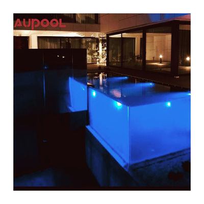 Piscina duradera de spa con luz LED Cortina de agua para escuela Hotel Villa Gym Yard